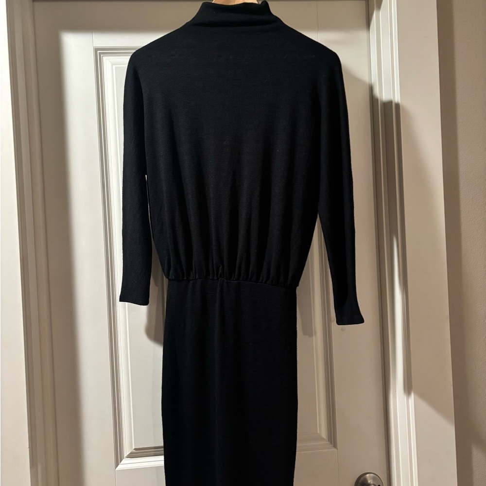 Wilfred Elegant Black Long Sleeve Dress